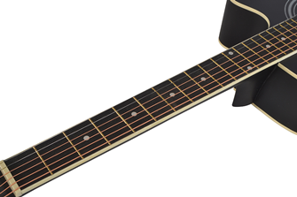 Electro Acoustic Guitar Matt Black Finish  40” Cutaway Dreadnought by Sotendo